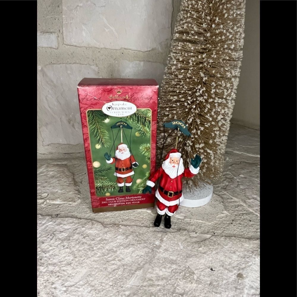 Hallmark keepsake ornament Santa Claus Marionette 2001